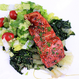 Soy-Mango Glazed Salmon