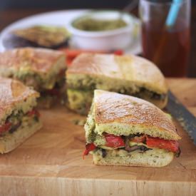 Grilled Ratatouille Muffuletta