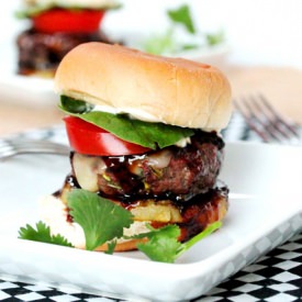 Cilantro Burger Sliders & Teriyaki