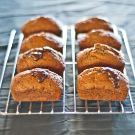 Mini Banana Chocolate Loaves