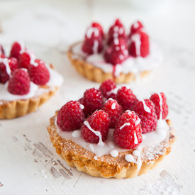 Raspberry Frangipane Tarts