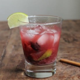Cherry Caipiroska Cocktail