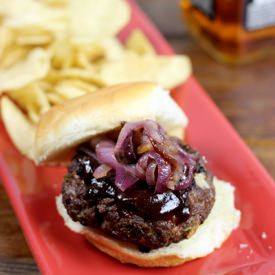 Smoky Whiskey BBQ Burgers