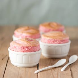 Rhubarb and Raspberry Souffle