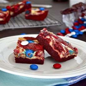 Red Velvet White Chocolate Brownies