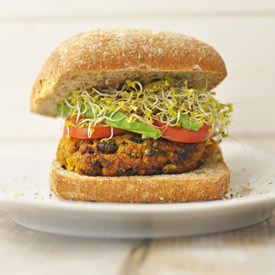 Sweet Potato Black Bean Burgers