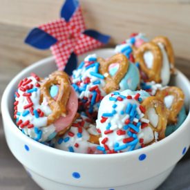 Red White and Blue Pretzels