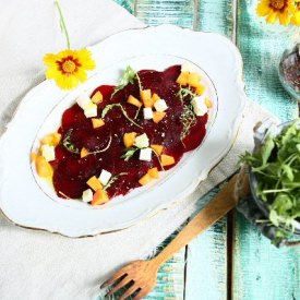 Beetroot Carpaccio w/ Apricot&Brie