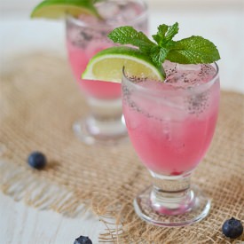 Refreshing Blueberry Chia Fizz