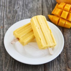Creamy Mango Ice Pops