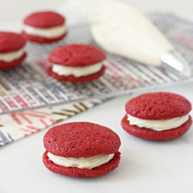Red Velvet Sandwich Cookies