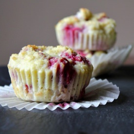 Raspberry Coconut Lime Muffins