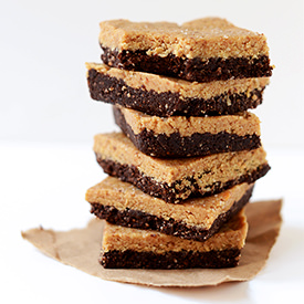 2 Layer PB Brownie Bars