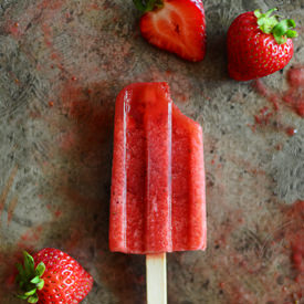 Strawberry Pineapple Popsicles
