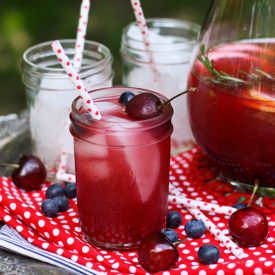 Sangria in Rosé, Bourbon, and Blue