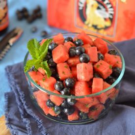 Red, Mint & Blue Fruit Salad