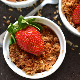 Strawberry Coconut Crisp
