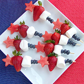 Patriotic Fruit Skewers