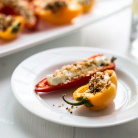 Goat Cheese Stuffed Mini Peppers