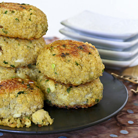 Quinoa Chives Fish Cakes