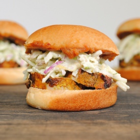 Curried Pork Sliders w/ Apple Slaw