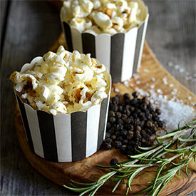 Browned Butter Rosemary Popcorn