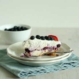 Blueberry Ice Cream Pie