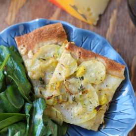 Potato and Leek Flatbread