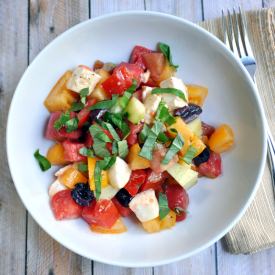 Tomato Mozzarella Olive & Cucumber
