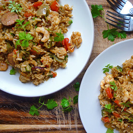 Prawn and Sausage Jambalaya