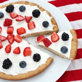 Patriotic Fruit Pizza