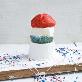 Red, White & Blue Ice Cream Cupcake