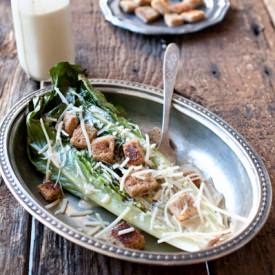 Grilled Romaine Salad Beer Caesar