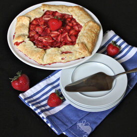Balsamic Strawberry Galette