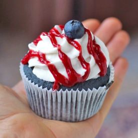 Guilt-Free Blue Velvet Cupcakes