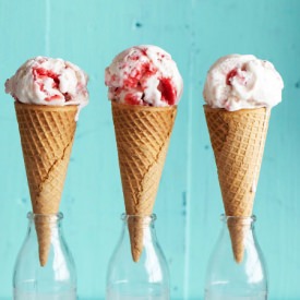 Roasted Strawberry Ice Cream