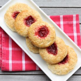 Strawberry Jam Biscuits