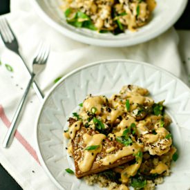 Quinoa Grilled Veggies Ginger Sauce