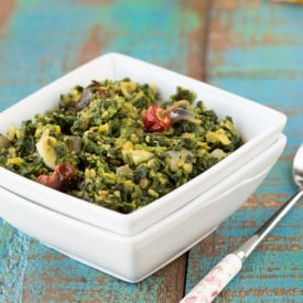 Spinach Lentil Fry