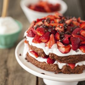Choco Strawberry Shortcake Waffles