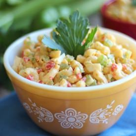 Roasted Red Pepper Macaroni Salad