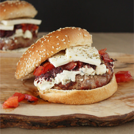 Mouthwatering Greek Burger