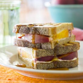 Peach and Goat Cheese Panini
