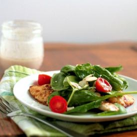 Chicken Milanese with Spinach Salad