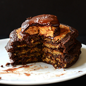 Peanut Butter Cup Pancakes