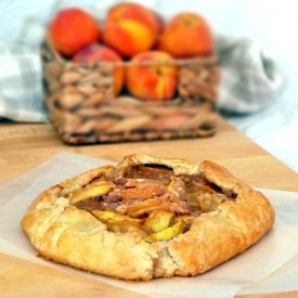 Rustic Peach Tart