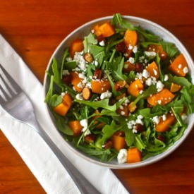 Arugula, Almond and Apricot Salad