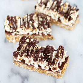 Dark Chocolate Popcorn Granola Bars