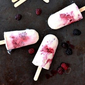 Blackberry Coconut Popsicles
