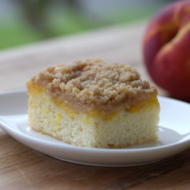 Nectarine Streusel Coffee Cake